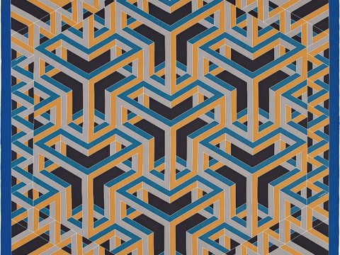  国外高端丝巾面料印花图案279 