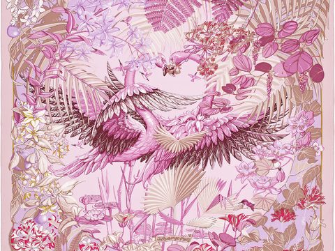  爱马仕丝巾印花图案手绘插画图集34 