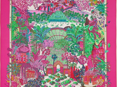  爱马仕丝巾印花图案手绘插画图集68 