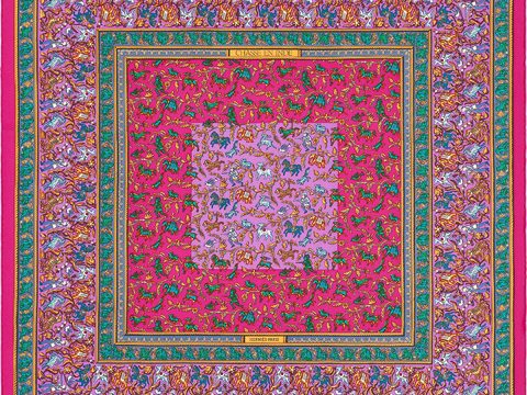 国外高端丝巾面料印花图案97