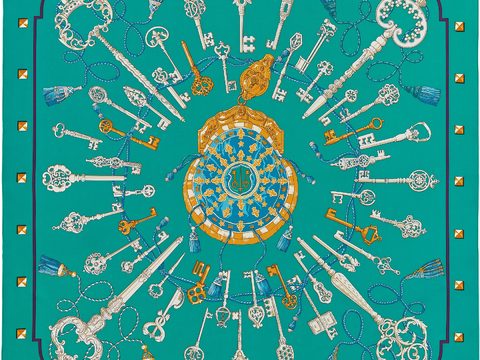 国外高端丝巾面料印花图案973