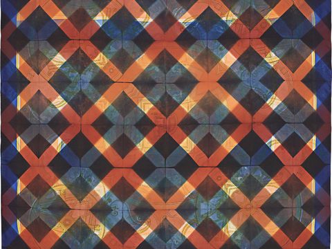 国外高端丝巾面料印花图案998