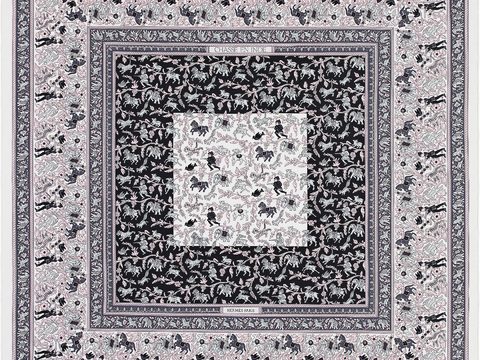 国外高端丝巾面料印花图案92