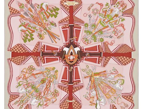  爱马仕丝巾印花图案手绘插画图集22 