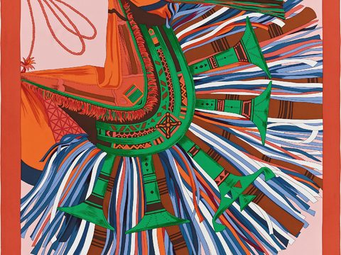 国外高端丝巾面料印花图案982