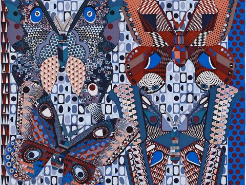  爱马仕丝巾印花图案手绘插画图集25 