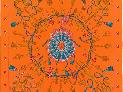 国外高端丝巾面料印花图案971