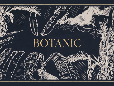 轻奢风景线条画