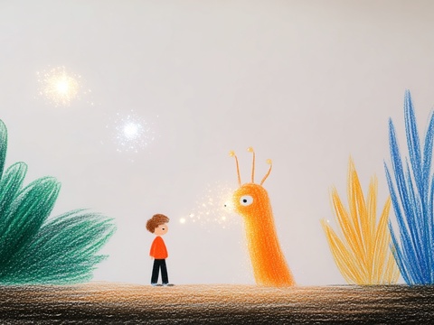 儿童房挂画手工蜡笔画手工铅笔画彩色铅笔画