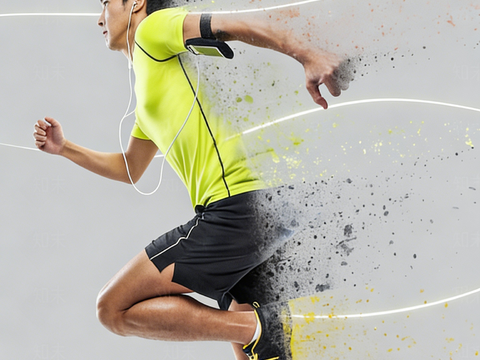 现代体育运动宣传海报 灯箱画面