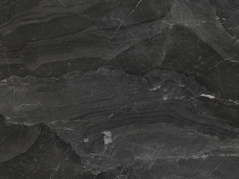 黑色山水奢石大理石岩板