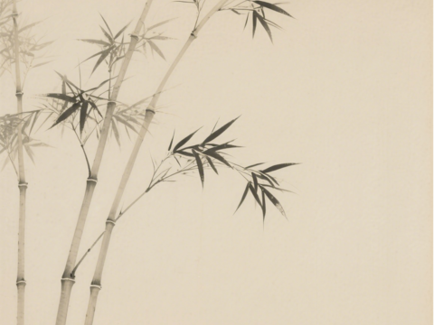 新中式竹子挂画