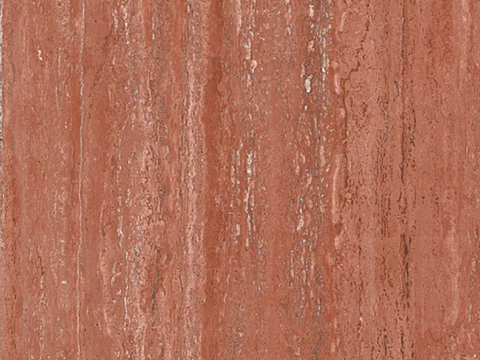 现代简约砖红色洞石大理石 洞石