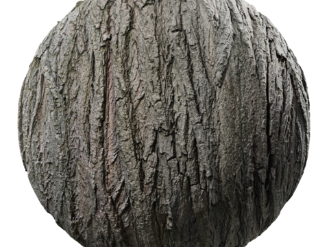 PBR树皮材质 裂纹树皮 法线置换贴图 全套 游戏材质