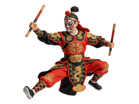  PS免抠英歌舞手办 国潮手办 英歌舞 非遗传承活动 非遗手办 