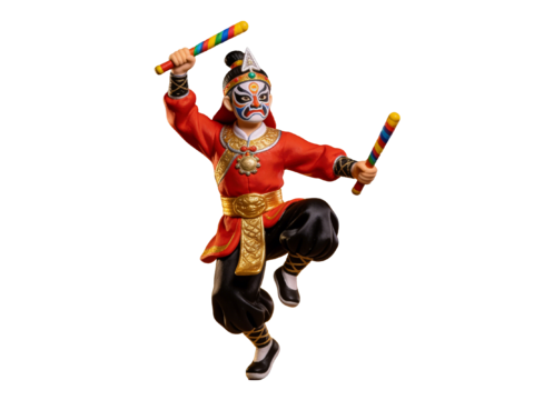  PS免抠英歌舞手办 国潮手办 英歌舞 非遗传承活动 非遗手办 