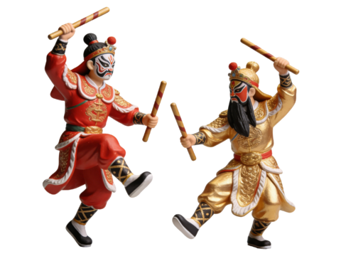  PS免抠英歌舞手办 国潮手办 英歌舞 非遗传承活动 非遗手办 