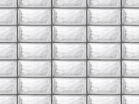 现代无缝新中式玻璃砖 透明玻璃砖 长条玻璃砖贴图