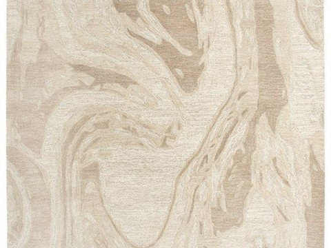 新中式现代地毯 几何地毯 浅棕色贴图