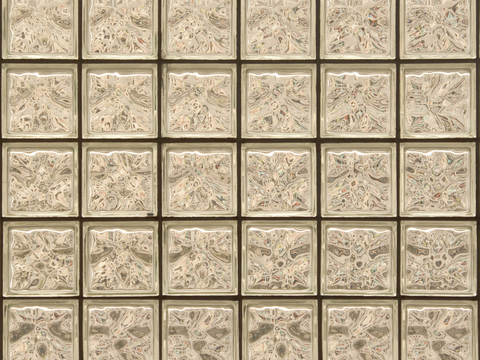 现代新中式玻璃砖 玻璃砖贴图