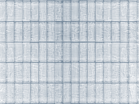 现代法式玻璃砖 无缝浅蓝色玻璃砖贴图