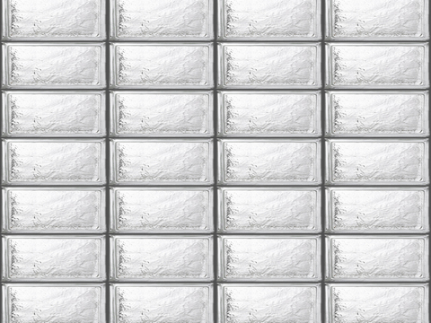 无缝冰影空心玻璃砖水晶砖贴图
