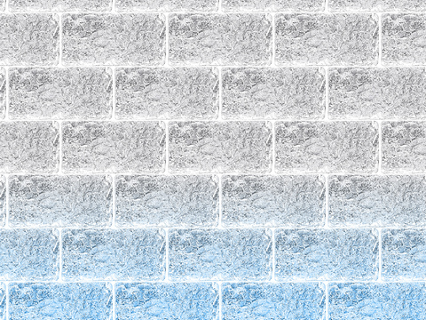 现代极简玻璃砖 蓝色渐变玻璃砖贴图