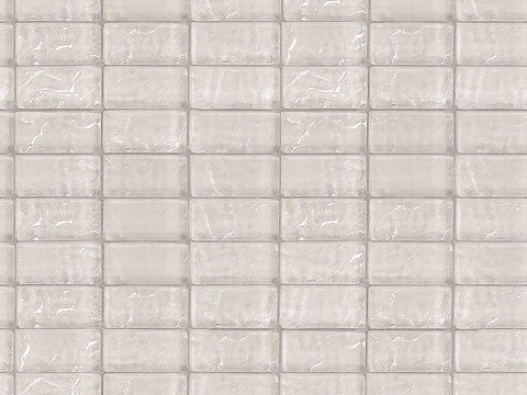 现代法式玻璃砖 无缝浅色玻璃砖贴图