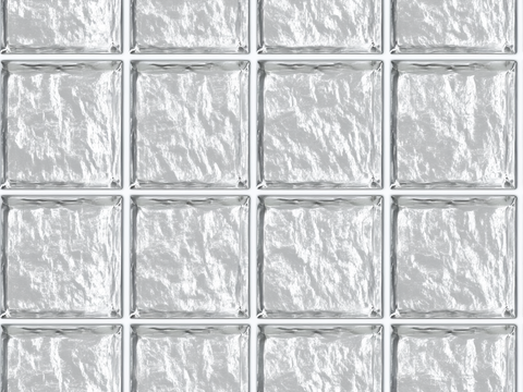 现代无缝玻璃砖 空心玻璃砖贴图