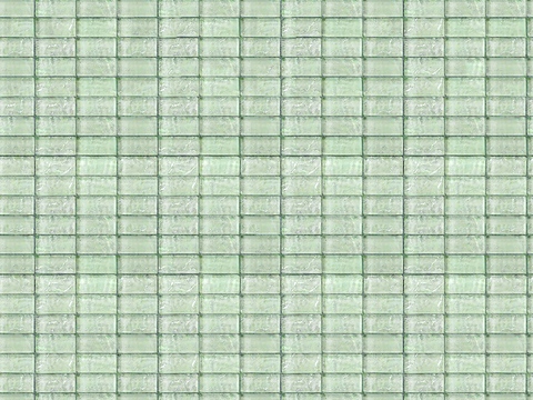 无缝侘寂玻璃砖 绿色长条玻璃砖贴图