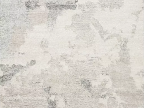 现代侘寂地毯 暖灰色麻布地毯