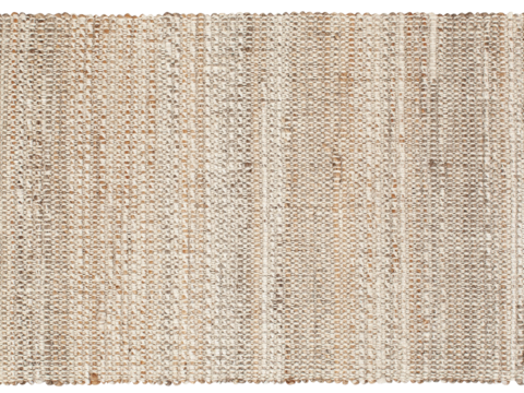 侘寂奶油条纹地毯  编织地毯贴图