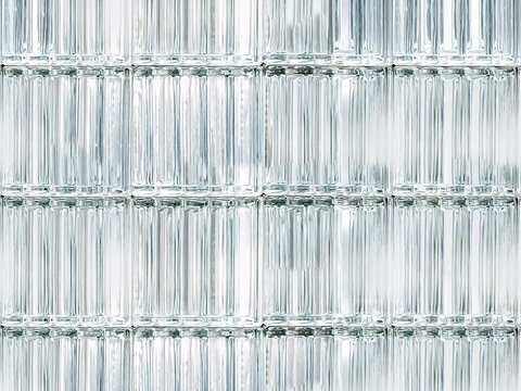 现代极简玻璃砖 冰影空心玻璃砖 无缝浅色玻璃砖贴图