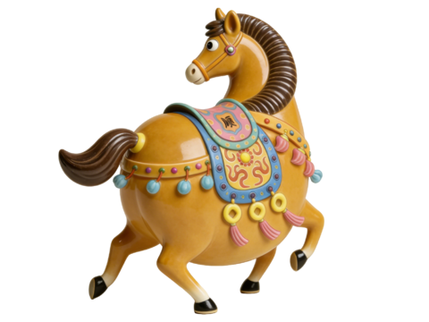  PS免抠马年手办 国潮手办 马年摆件 非遗传承活动 非遗手办 