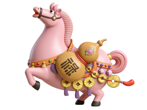  PS免抠马年手办 国潮手办 马年摆件 非遗传承活动 非遗手办 