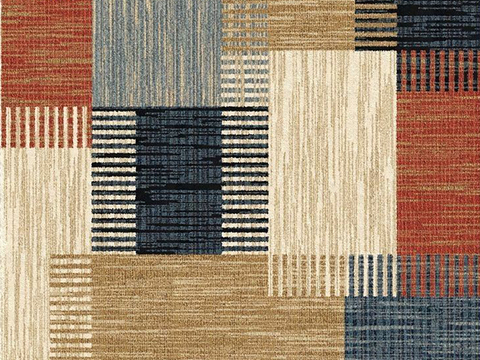 无缝彩色几何地毯