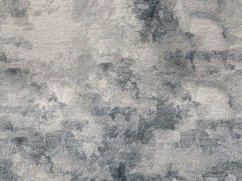 无缝中式暖灰毛绒地毯