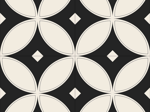 法式复古几何花砖艺术砖贴图