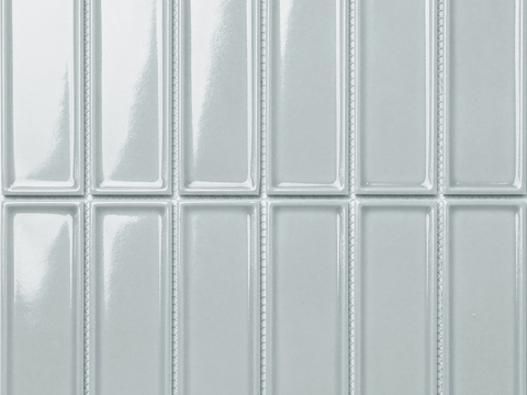 柔光雾面灰色长条砖 工业风墙面砖 PBR 无缝纹理贴图