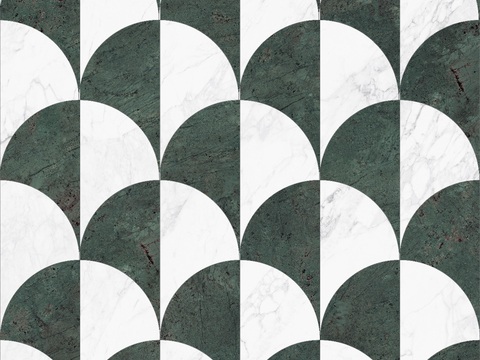 法式复古几何花砖艺术砖贴图