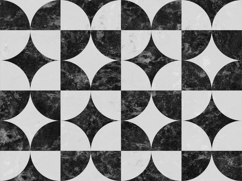 法式复古几何花砖艺术砖贴图