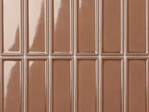 焦糖色复古长条砖 中古风厨房卫生间墙砖 无缝贴图