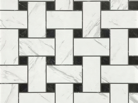 法式复古几何花砖艺术砖贴图