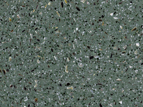  现代中古风绿色水磨石 