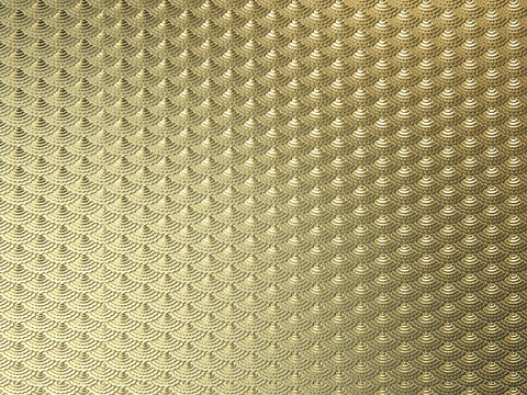  金色鱼鳞纹纹路 