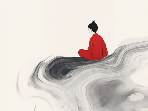  高清中式禅意水墨画 