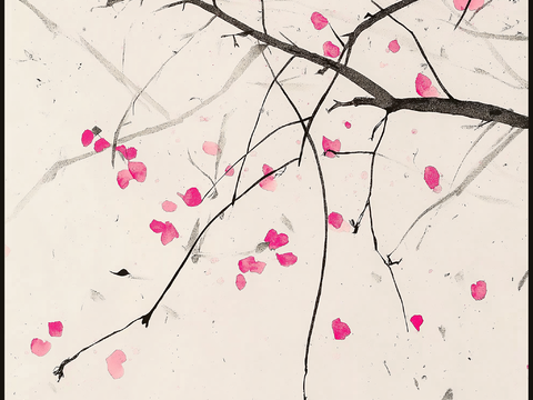  高清中式抽象水墨画 