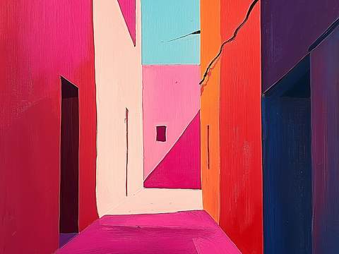  高清现代抽象油画 