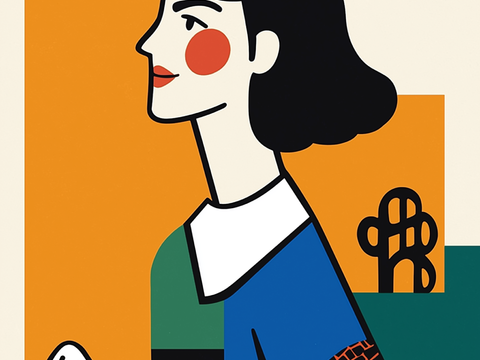 高清现代人物抽象油画