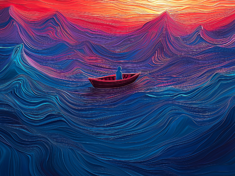 高清现代抽象油画